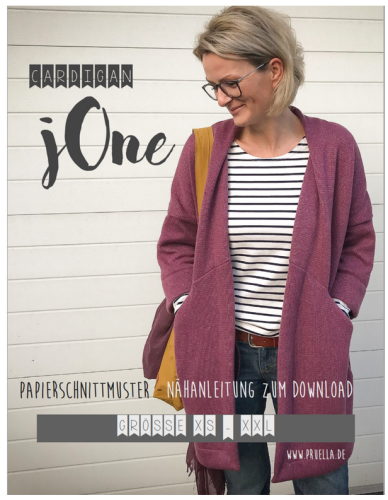 Papierschnitt Cardigan jOne Gr.34-50